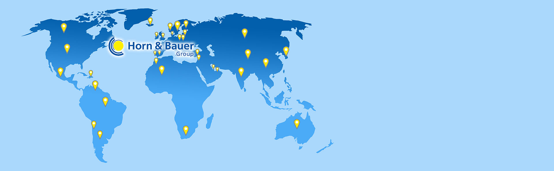 Wir sind international aufgestellt <br> und bedienen Kunden in der ganzen Welt